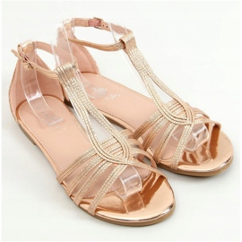 Damen Sandalen Champagner SM0024 Champagner golden 1