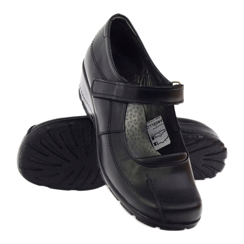 Pumps auf dem Keil Naturleder Angello 371 schwarz 3