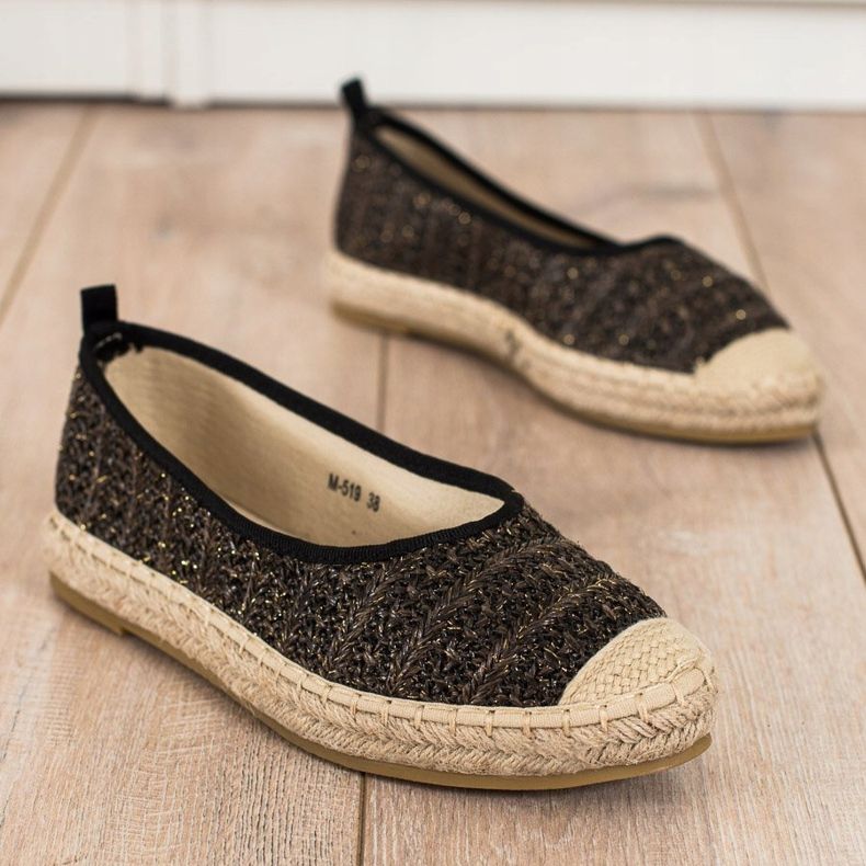 Kayla Lässige Espadrilles beige golden 1