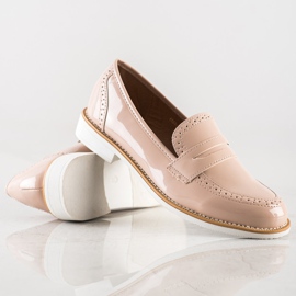 Sun Color Lackierte Brogues beige 1