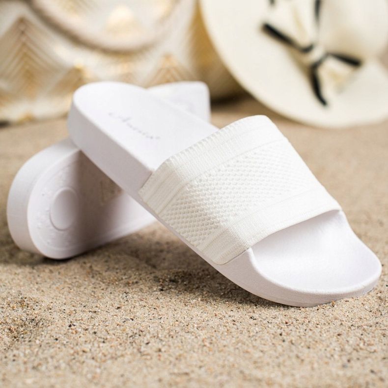 Anesia Paris Bequeme Flip-Flops weiß 1