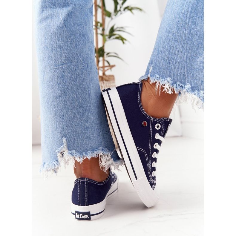 Damen Sneaker Lee Cooper LCW-21-31-0095L Marineblau weiß navy blau 2