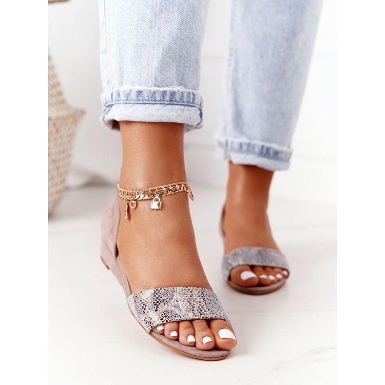 Leder Maciejka 1971-56 Beige Sandalen 2