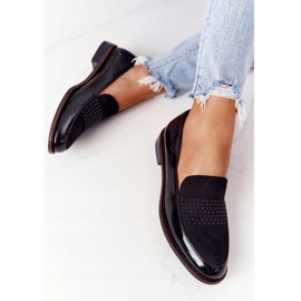 Lackierte Loafer für Damen Sergio Leone PB254 Schwarz 1