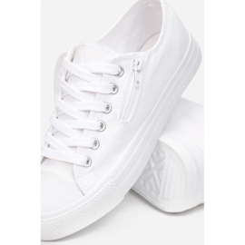 Damen Sneaker mit Reißverschluss Weiß Malani 1