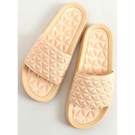 Beige Hausschuhe für Damen 10-251 Beige 1