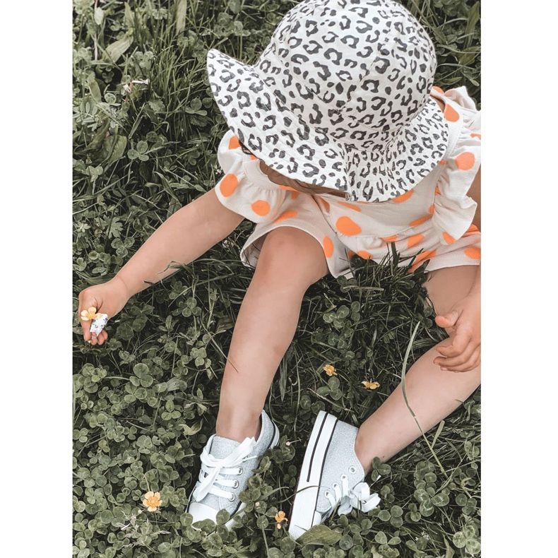 Kinderglitzer Silber-Turnschuhe 888-1b 5