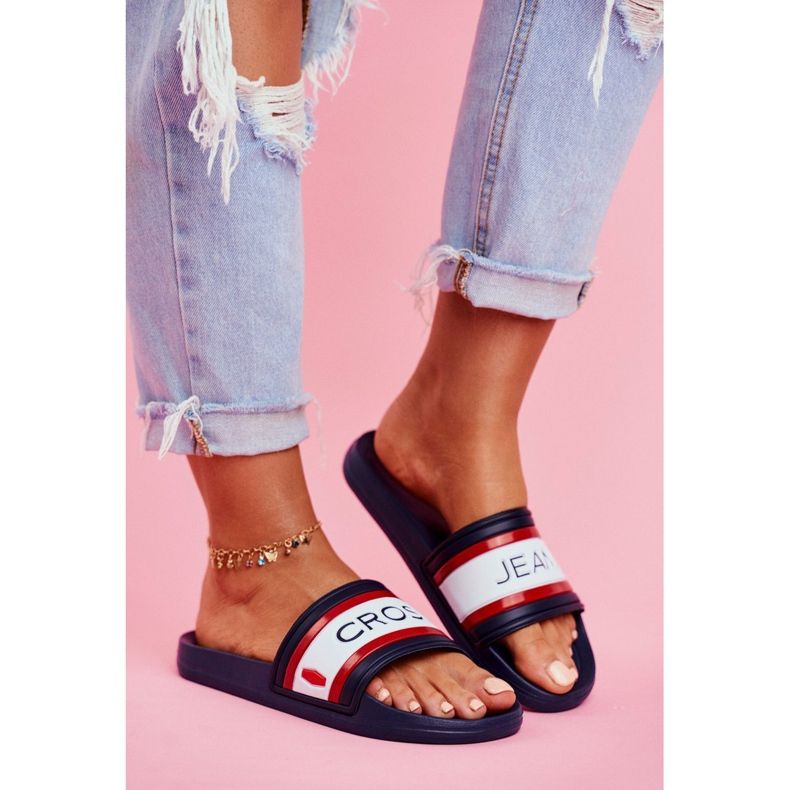 Damen Slipper Cross Jeans Marineblau FF2R4160C 1