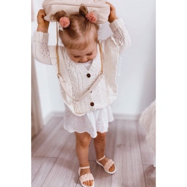 FR1 Sandalen für Kinder mit geflochtener rosa Adella 1