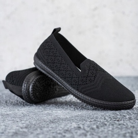 SHELOVET Schwarze Slipper 1