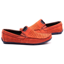 Olivier Herrenschuhe Mokassin 906 für den Sommer rot 4