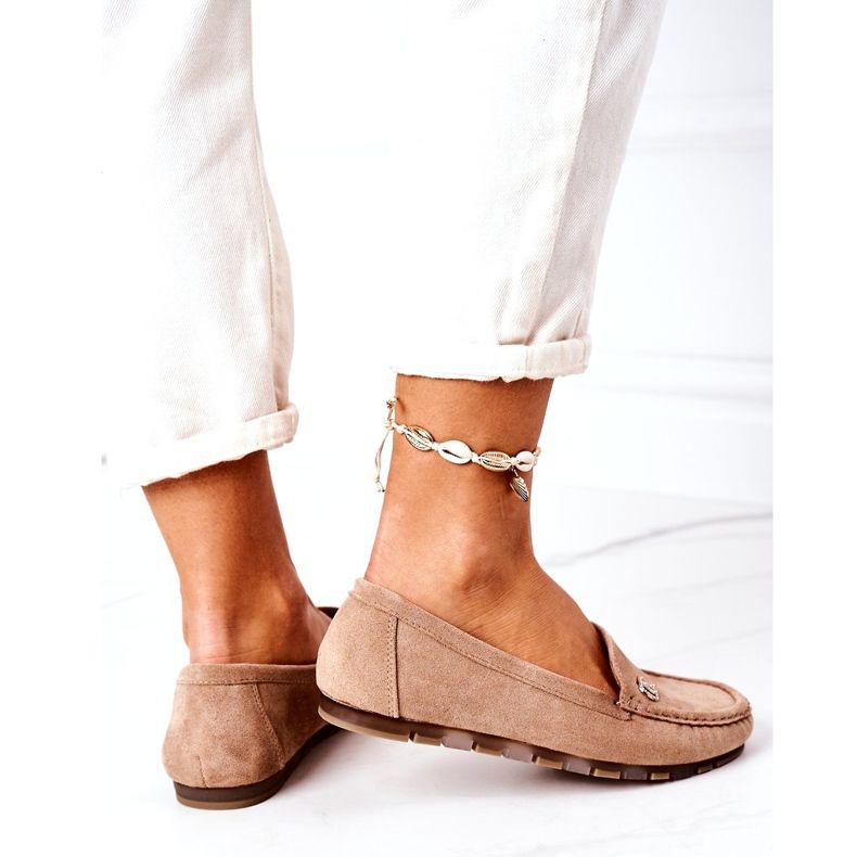 PS1 Damen Wildleder Loafer Hellbraun Madelyn beige 3