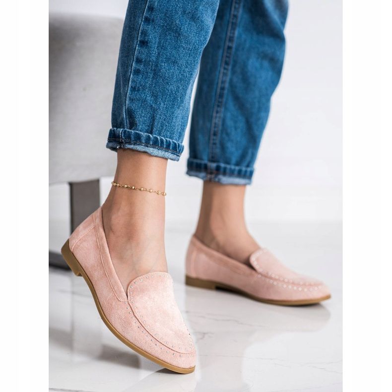 Coura Klassische Wildleder-Lords rosa 1