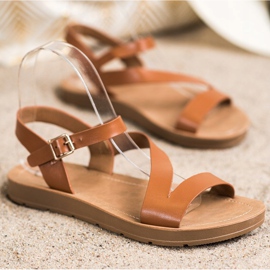 Cm Paris Lässige Sandalen mit Öko-Leder braun 1