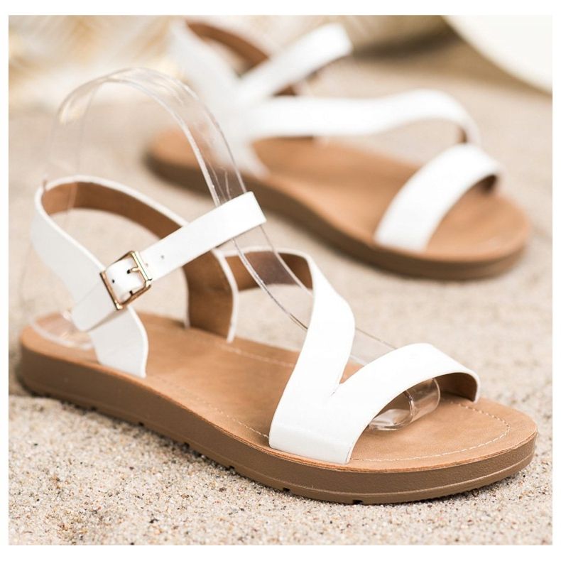 Cm Paris Lässige Sandalen mit Öko-Leder weiß 1