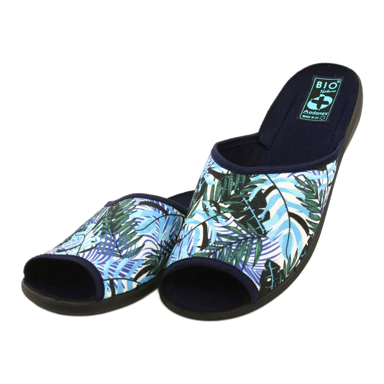Adanex Tęg hinterlässt Flip-Flops. G1 / 2 25906 weiß blau grün 3