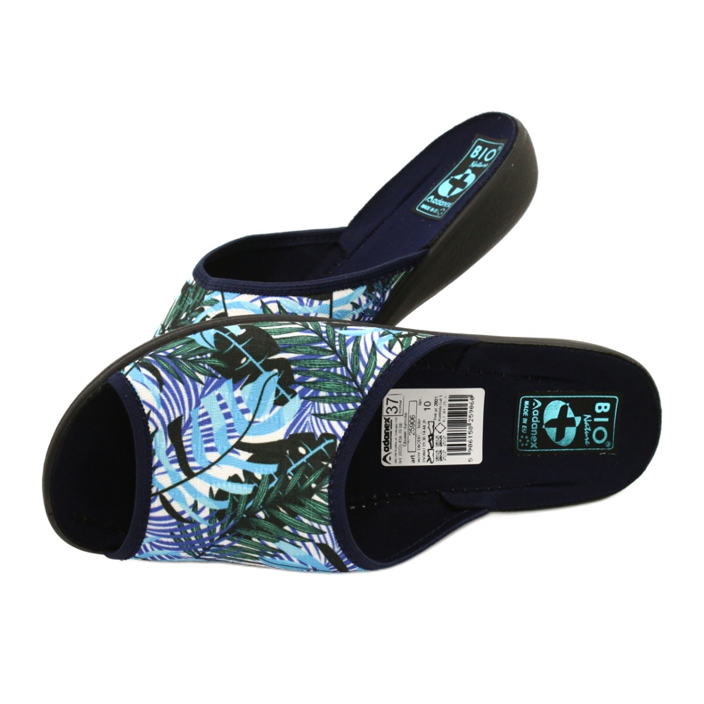 Adanex Tęg hinterlässt Flip-Flops. G1 / 2 25906 weiß blau grün 4
