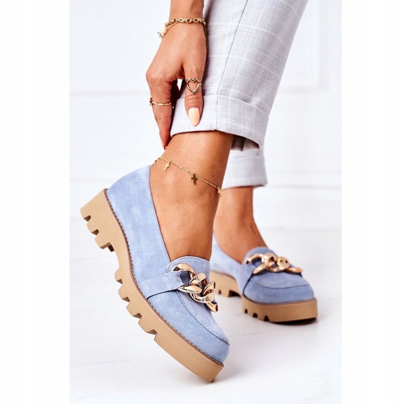 Lewski Shoes Wildleder-Loafer Lewski Schuhe 3040 Blau 2