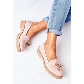 Wildleder-Loafer Lewski Shoes 3053 Cappuccino beige 1