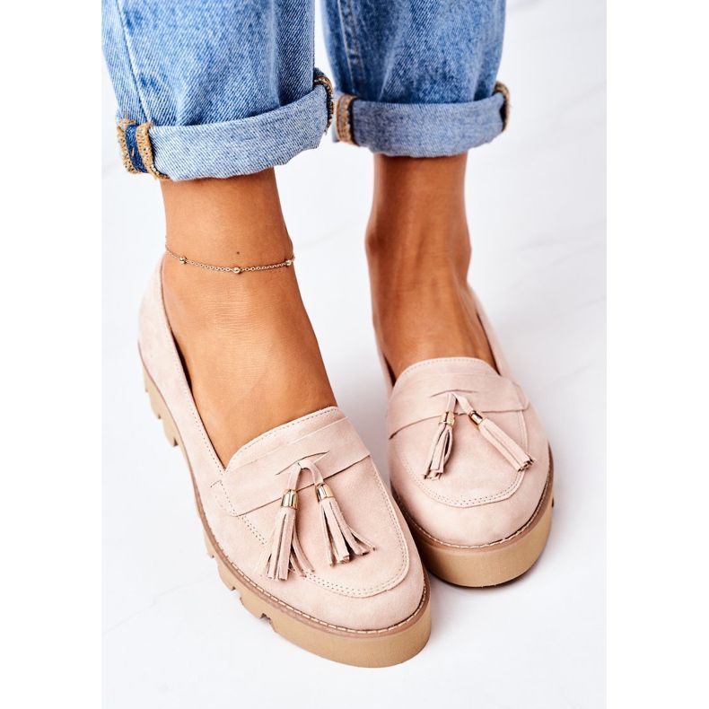 Wildleder-Loafer Lewski Shoes 3053 Cappuccino beige 2