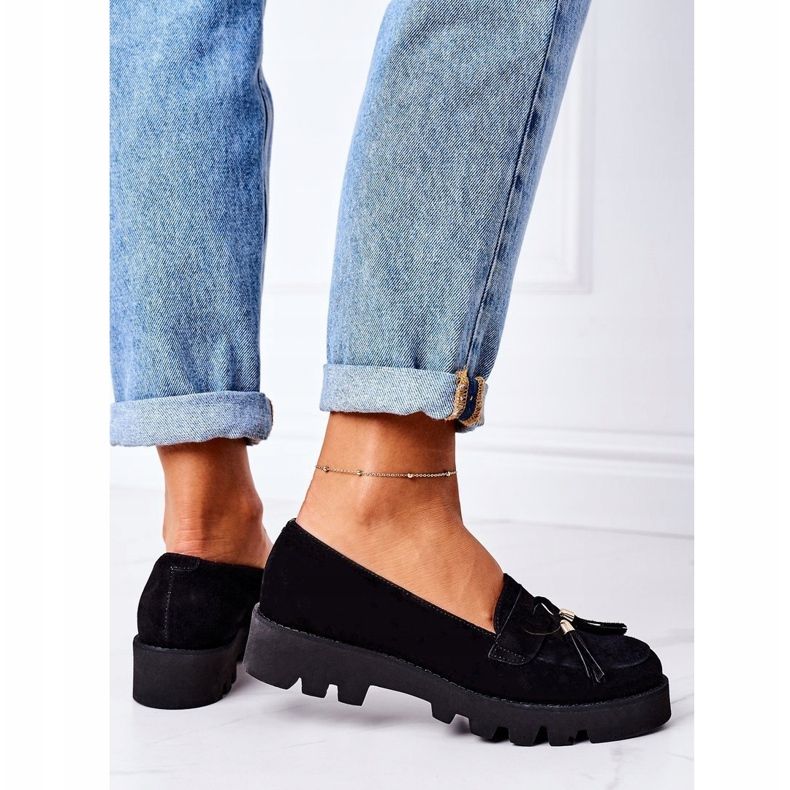 Lewski Shoes Wildleder-Loafer Lewski Schuhe 3053 Schwarz 1