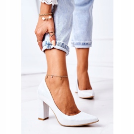 Lewski Shoes Satin-Pumps mit Tiermuster Lewski Schuhe 2453 Silber 2
