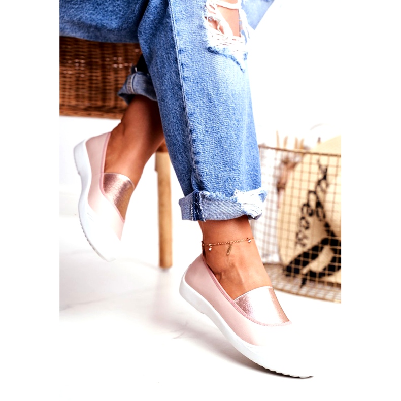 LU BOO Sneakers Slip-on-Sneakers Rosa Justy 3