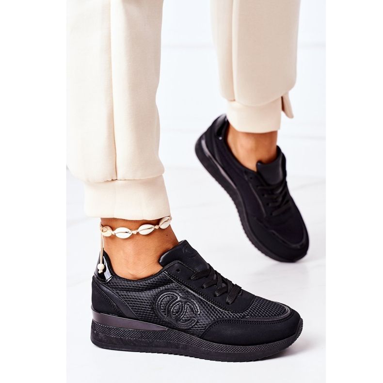 PE1 Damen Sportschuhe Sneakers Schwarz Under Control 2