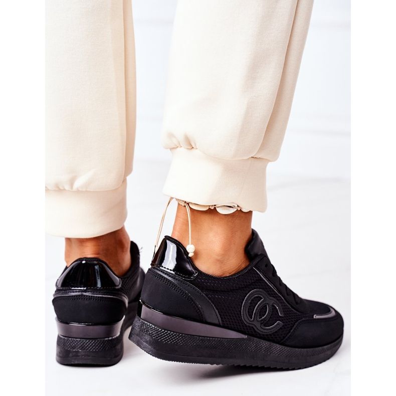 PE1 Damen Sportschuhe Sneakers Schwarz Under Control 1