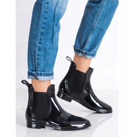 SHELOVET Lackierte Galoschen schwarz 1