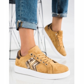 SHELOVET Wildleder Sneakers braun 1