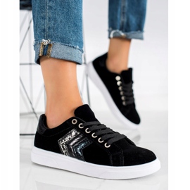 SHELOVET Wildleder Sneakers schwarz 2