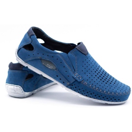 Olivier Herrenschuhe Mokassins 901 Sommer blau 3