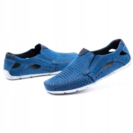 Olivier Herrenschuhe Mokassins 901 Sommer blau 4