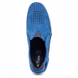 Olivier Herrenschuhe Mokassins 901 Sommer blau 6