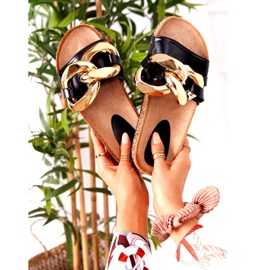 PS1 Weiße Flip-Flops mit einem letzten Kettentanz golden 1