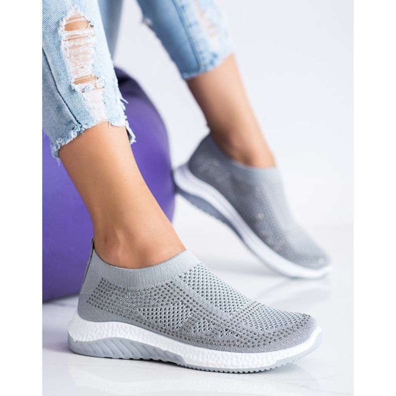 SHELOVET Slip-on-Sneakers grau 2