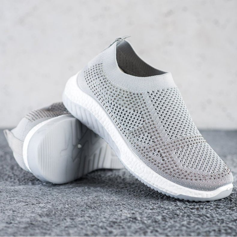 SHELOVET Slip-on-Sneakers grau 1