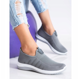 SHELOVET Sportschuhe zum Hineinschlüpfen grau 2