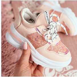 FRROCK Sportschuhe für Kinder mit Glitzerrosa Matylda 4