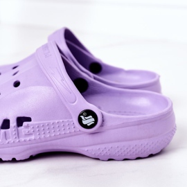 Damen Crooks Eva Foam Hausschuhe Violett lila 1