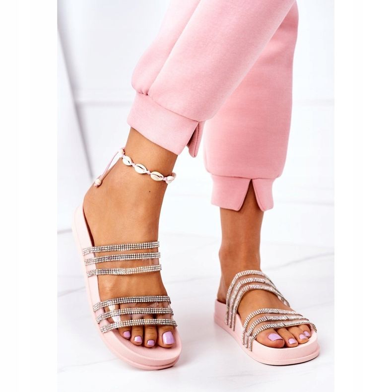 PS1 Hausschuhe aus Gummi mit rosa Zirkonia Miss You 2