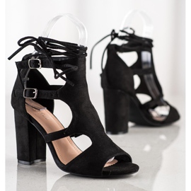 Bestelle Gebaute Sandalen mit Bindung schwarz 1