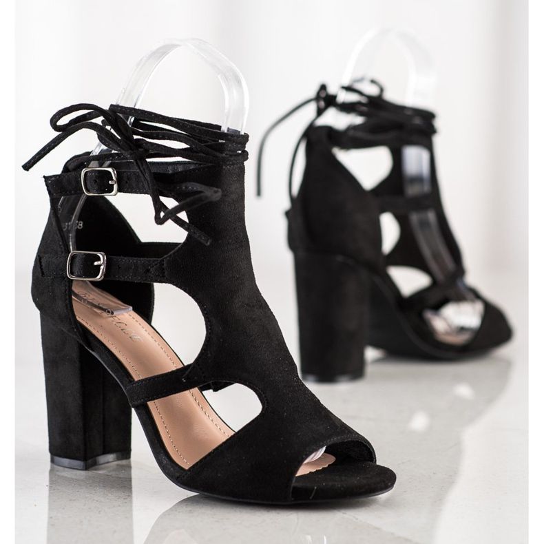 Bestelle Gebaute Sandalen mit Bindung schwarz 1