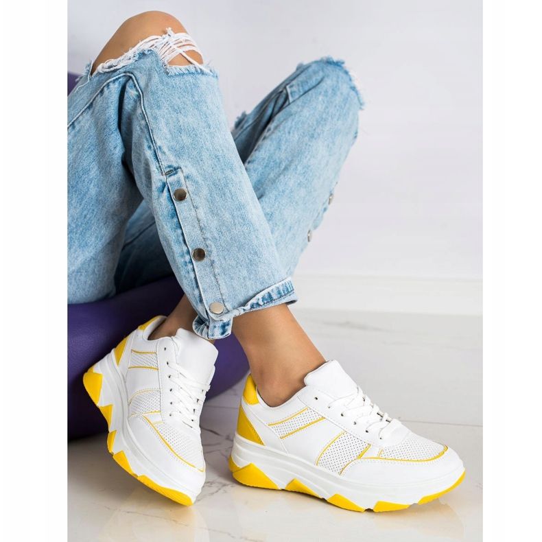 SHELOVET Lässige Sportschuhe weiß 1