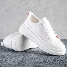 SHELOVET Fashion Sneakers auf der Plattform weiß 1