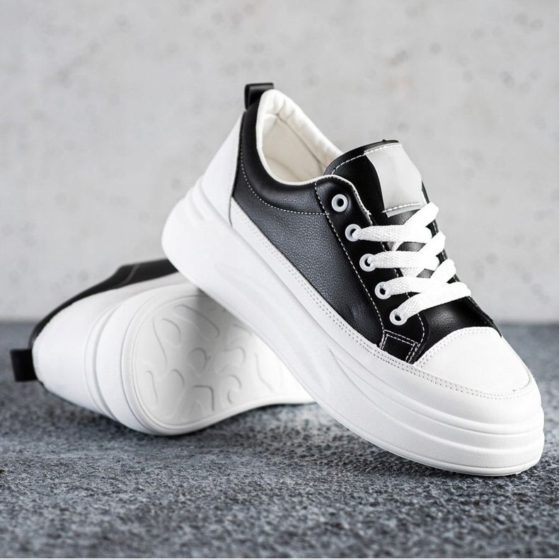 SHELOVET Fashion Sneakers auf der Plattform schwarz 1
