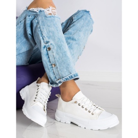 Sabatina Modische Sneaker auf der Plattform beige 1