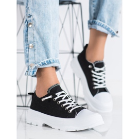 Sabatina Modische Sneaker auf der Plattform schwarz 1