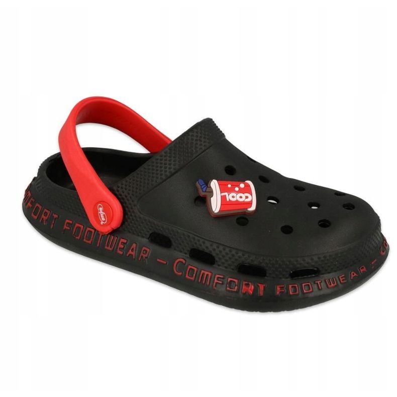 Befado Kinder-Schaumhausschuhe - schwarz 159Y103 rot 1